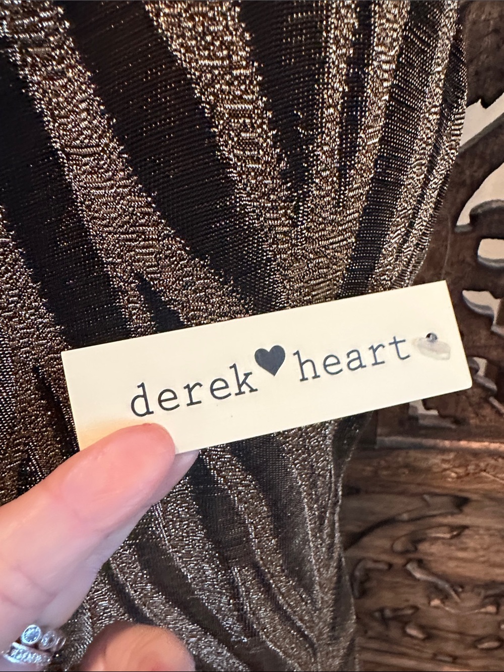 Derek Heart Black and Gold Zebra-Print Slip Dress size S - Picture 2 of 3